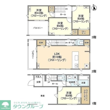 Kolet南鳩ヶ谷の物件間取画像